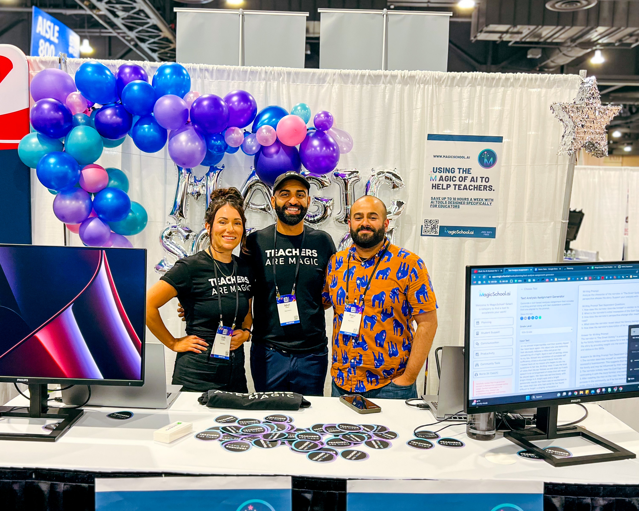 MagicSchool employees at the MagicSchool ISTE booth