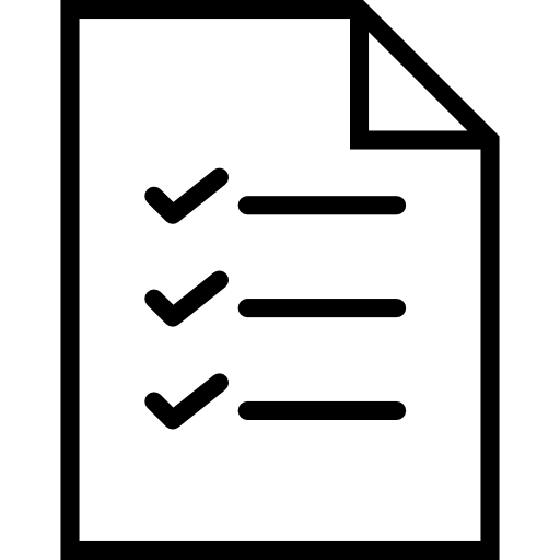 Icon of a check list